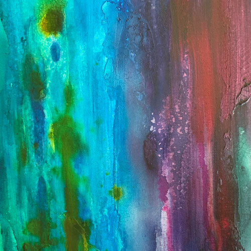 Mixed Media Art: "Deep Waters"